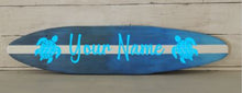 24" Striped Surfboard Wall Hanging