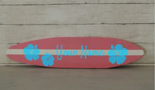 24" Striped Surfboard Wall Hanging