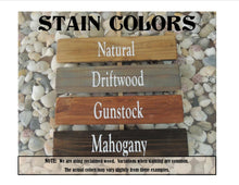 Stain colors Natural Driftwood Gunstock Mahogany
